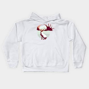 Megaloceros giganteus Jackalope Kids Hoodie